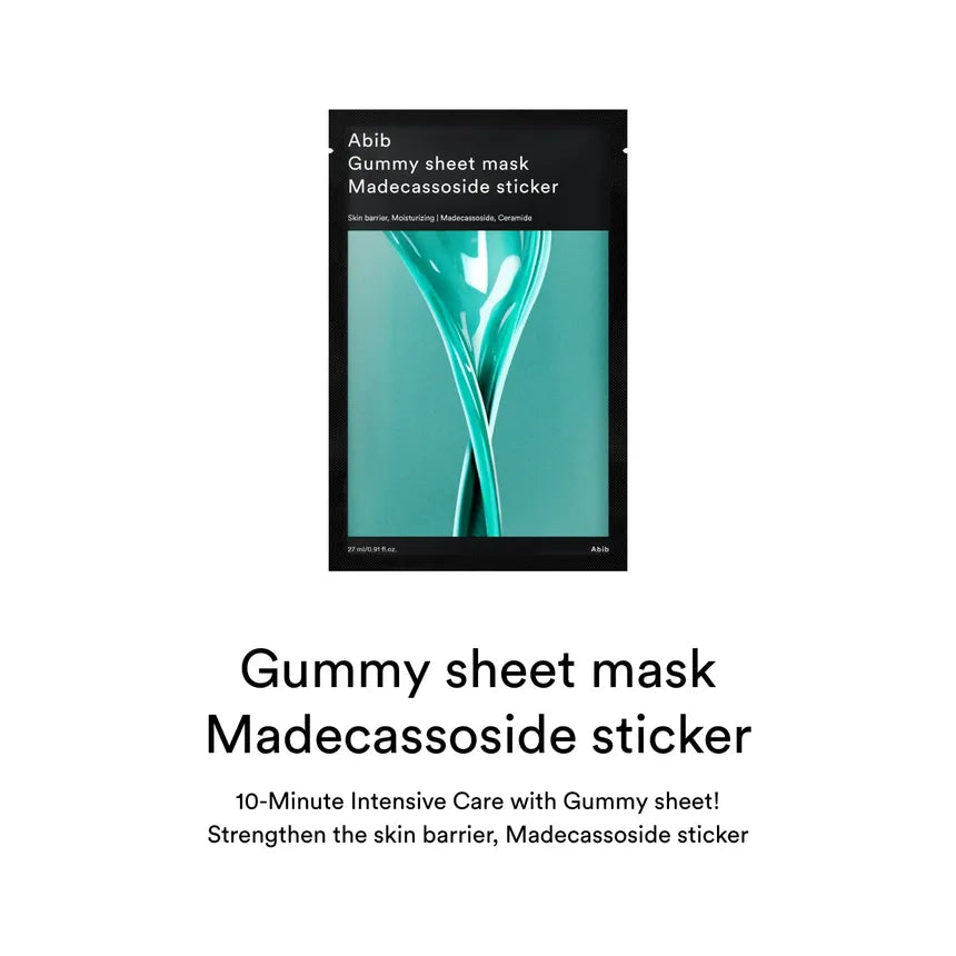 Abib Gummy Madecassoside Sticker Sheet Mask