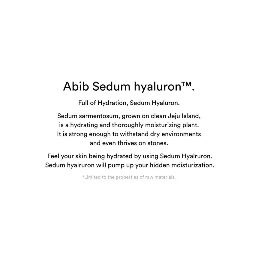 Abib Sedum Hyaluron Sunscreen Protection Tube SPF50+ PA++++