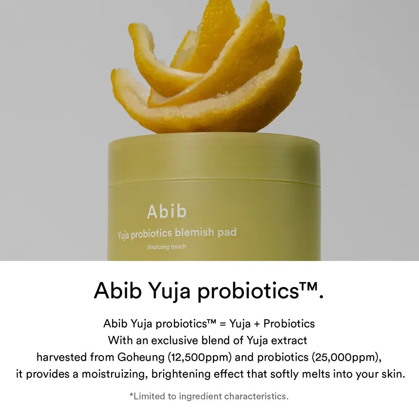 Abib Yuja Probiotics Blemish Pad