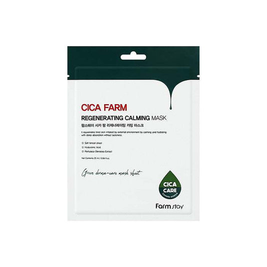 Skin Gloss Club Farm Stay Cica Farm Regenerating Calming Mask Sheet Mask Farm Stay Cica Farm Regenerating Calming Mask